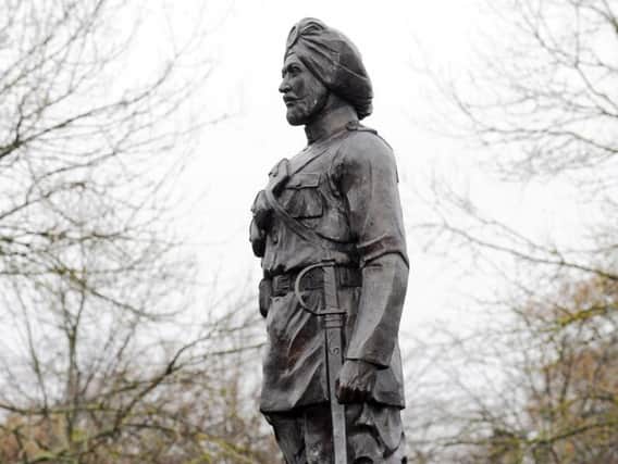 The stunning Indian bronze statue was revealed at Greenhead Park in Huddersfield.