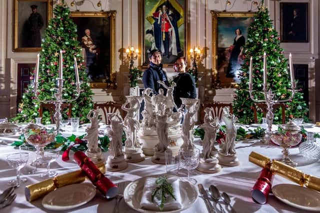 Yorkshire-based mixed media artists Davy and Kristin McGuire, right, have created an intricate and elaborate visual and audio display to enchant visitors to Harewood House this Christmas. (James Hardisty).