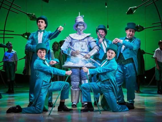 Sam Harrison (Tin Man) in The Wizard of Oz at Leeds Playhouse. Photography by The Other Richard