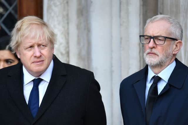 A rare show of solidarity from Boris Johnson (left) and Jeremy Corbyn (right) at a vigil this week in honour of the victims of the London Bridge terror attack.