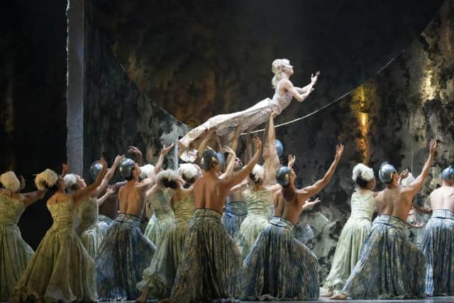 Abigail Prudames as Marilla with Northern Ballet dancers in David Nixon's The Little Mermaid. Photo Emma Kauldhar.
