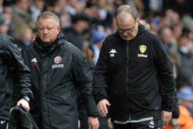 Patient with their players, Chris Wilder and Marcelo Bielsa (Picture: Bruce Rollinson)