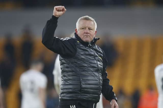 Sheffield United boss Chris Wilder, pictured after the draw at Molineux on Sunday. Picture: Simon Bellis/Sportimage