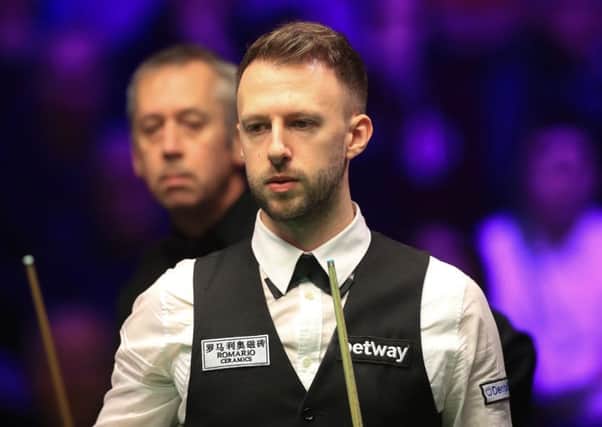 GONE: Judd Trump in his match with Nigel Bond at the Betway UK Championship at the York Barbican. Picture: Mike Egerton/PA