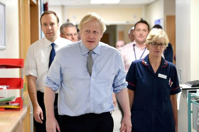 Boris Johnson has been a regular visitor to hospitals during the election campaign.