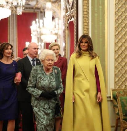 The Queen with Melania Trump, America's First Lady, at this week's Nato summit.