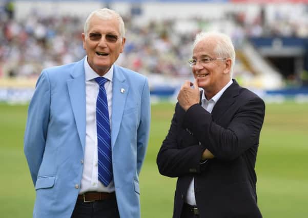 HERO: Bob Willis, left, and David Gower who were members of England's greatest Test Team to mark England's 1000th Test Match at Edgbaston last year. Picture: Stu Forster/Getty Images