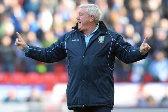 Steve Bruce, during his brief spell as Sheffield Wednesday manage. Picture: Steve Ellis