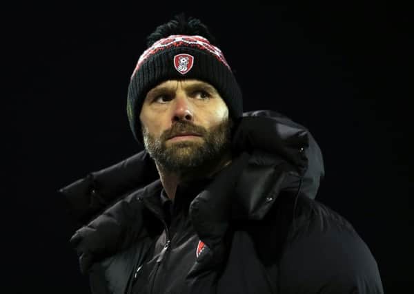 Paul Warne: Rotherham manager saw his side fight back from three goals down at Solihull. (Picture: PA)