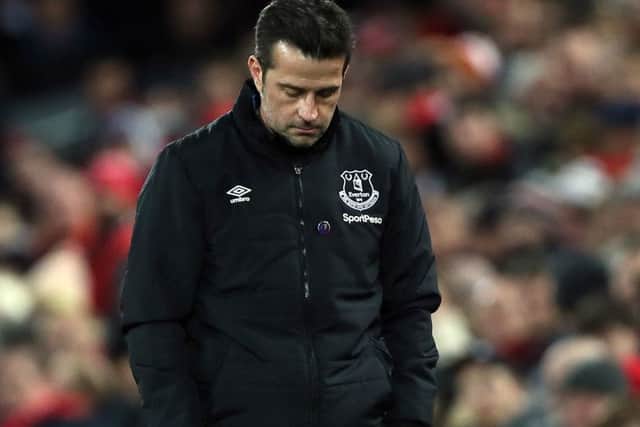 But Marco Silva had run out of excuses at Sue Smiths beloved Everton. (Pictures: PA)
