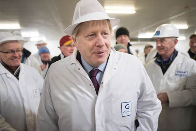 Boris Johnson on the campaign trail in Grimsby as he hammered home his 'get Brexit done' message.