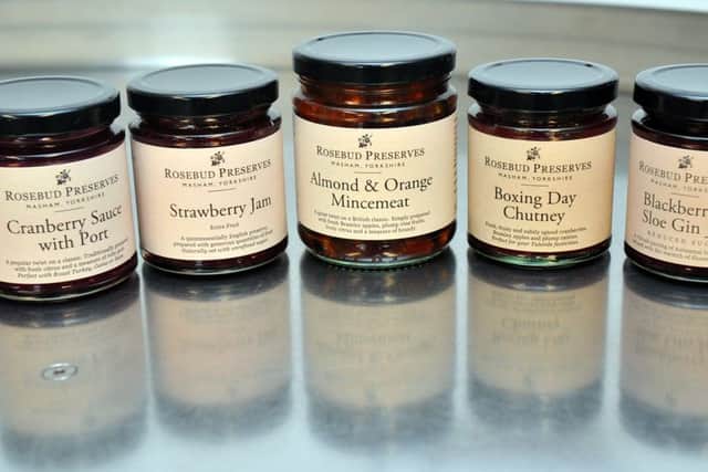 NLYW Rosebud ..... Some of the different products made by Rosebud Preserves of Masham.