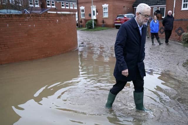 Jeremy Corbyn was the first party leader to visit South Yorkshire flooding victims,