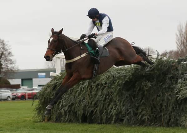 Walk In The Mill and James Best clear the last in the Rabdox Health Becher Chase at Aintree.