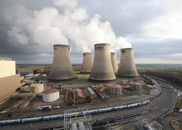 Drax power station near Selby, North Yorkshire. Drax is aiming to become "carbon negative" by 2030, in what the company claims is a world-first move to tackle climate change. Pic: Anna Gowthorpe/PA Wire
