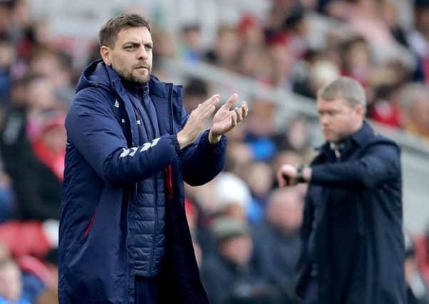 Middlesbrough manager Jonathan Woodgate (left). Picture: Richard Sellers/PA