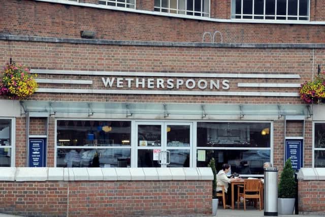 Wetherspoons at Leeds Station.