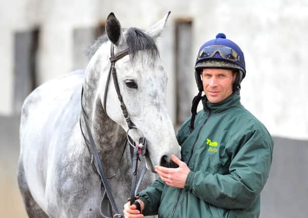 Danny Cook with Vintage Clouds who will not now line up in next year's Randox Health Grand National.