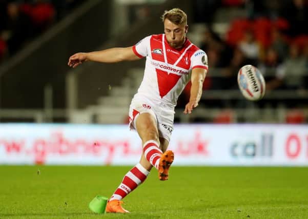 Danny Richardson: In action for St Helens against new club Castleford Tigers.