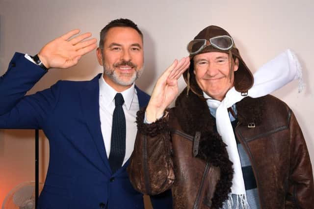 David Walliams and Nigel Planer during the tour announcement for David Walliams' "Grandpa's Great Escape Live".  Picture: Dave J Hogan