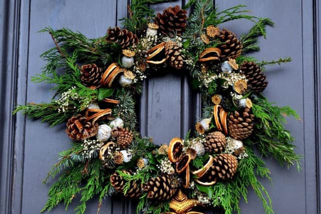 Part of Pandora's homemade wreath