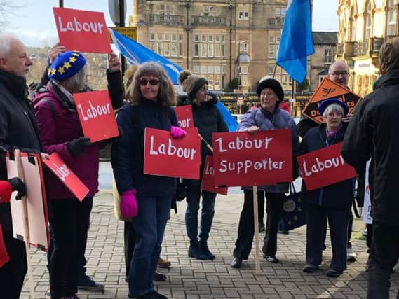 Labour claim fake posters were used during an event in Harrogate town centre on Wednesday December 11.