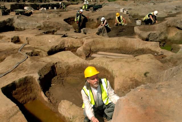 John Oxley (foreground) was among the team of archaeologists that worked on the Hungate site dig in York.