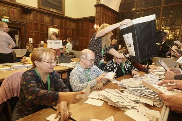 The first ballot boxes arrive at the Hull Guildhall for the start of the general election count.
Picture by Les GibbonHull News & Pictures Ltd
