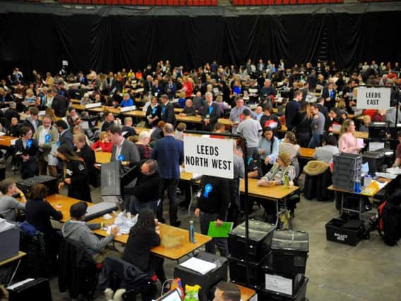 The General Election count in Leeds. Photo: JPI Media