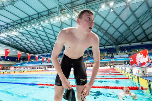 On the up: Max Litchfield, pictured at the Ponds Forge pool he knows so well, won his first major international title at the European Short-Course Championships last week. (Picture: Allan McKenzie/SWPix.com)