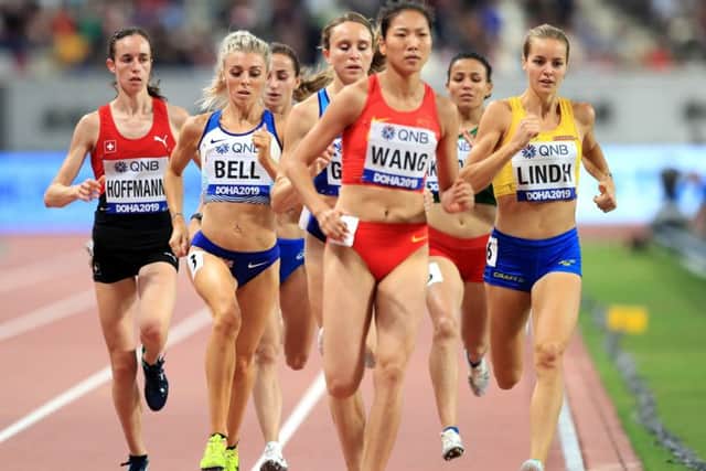 Great Britain's Alexandra Bell (second left) in action during the Women's 800 metres heat five during day one of the IAAF World Championships at The Khalifa International Stadium, Doha, Qatar. (Picture: Martin Rickett/PA Wire)