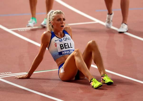 Floored - Great Britain's Alexandra Bell (Picture: PA)