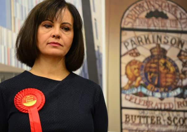 Defeated Don Valley MP Caroline Flint.
