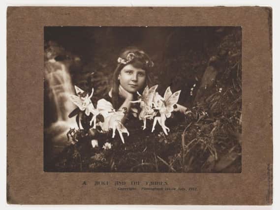 'Alice and the Fairies', July 1917. Credit: Glenn Hill/NMeM/Science & Society Picture Library