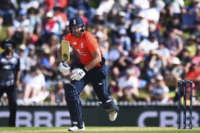 Yorkshire's Dawid Malanin action for England during the recent T20 series against New Zealand. Picture: Chris Symes/Photosport/Getty