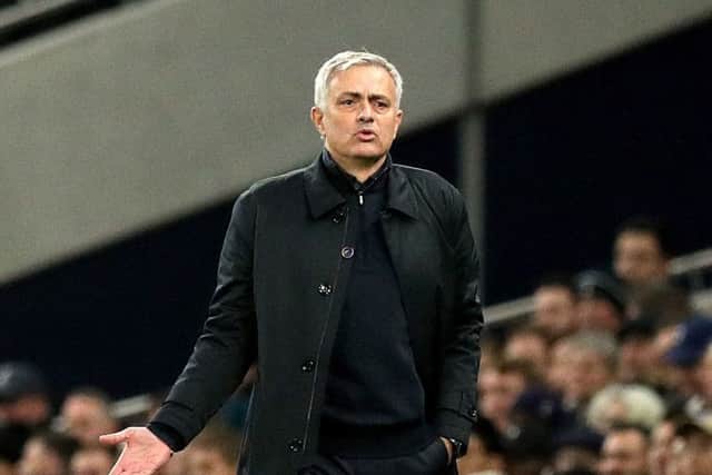 Tottenham Hotspur manager Jose Mourinho. Picture: Jonathan Brady/PA