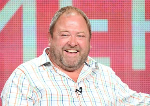 Mark Addy speaks onstage at the "Atlantis" panel discussion during the BBC America portion of the 2013 Summer Television Critics Association tour.  (Photo by Frederick M. Brown/Getty Images)