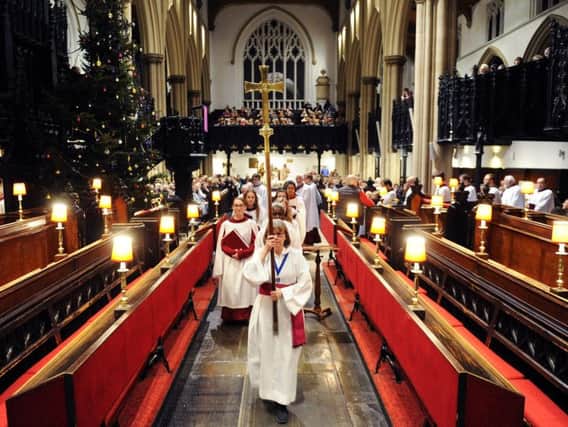 The Christmas Carol Service at Leeds Minster. The festive period is a time of reflection for many.