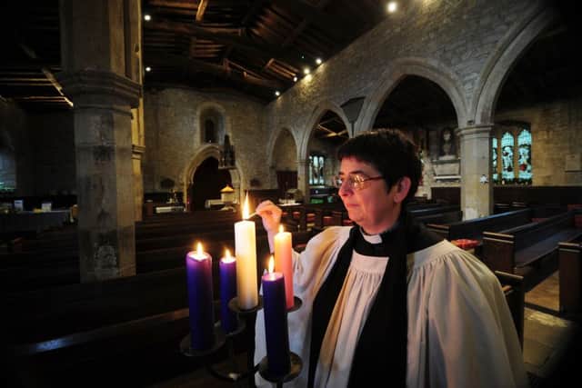 Rev Caroline Hewlett, pictured at St Andrews Church, Grinton. Picture by Simon Hulme