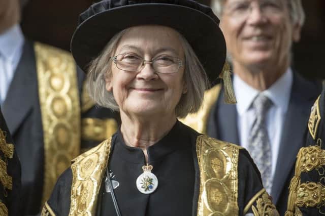 Lady Hale when she was sworn in as the first female president of the UK's highest court, the Supreme Court. Credit: Victoria Jones/PA Wire