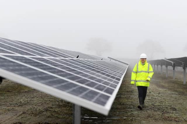 Toddington Harper founder and CEO of Gridserve, pictured at the York solar farm, which has been bought by a council in Cheshire