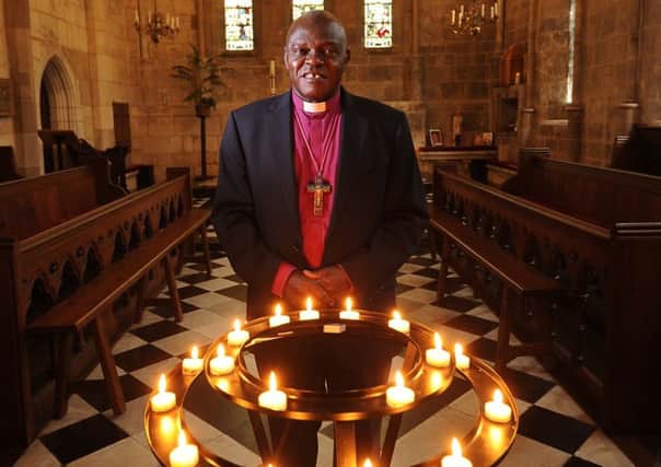 The Archbishop of York, Dr John Sentamu, in the chapel at Bishopthorpe Palace.