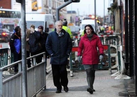 Jeremy Corbyn and Rachel Reeves campaigned together in Leeds in the aftermath of the city's floods in December 2015.