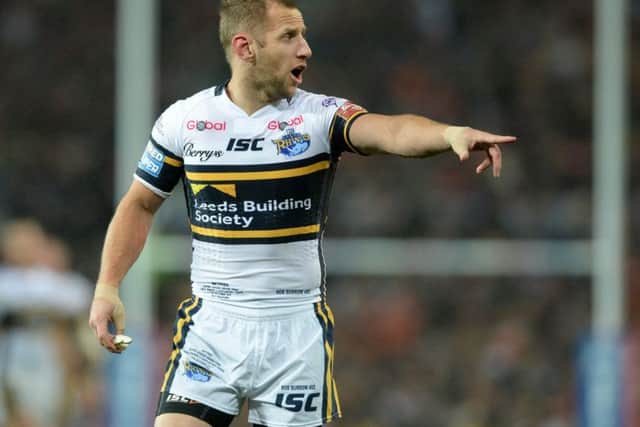 Rob Burrow playing fior Leeds Rhinos for the final time in the Super League Grand Final 2017 (Picture: Bruce Rollinson)