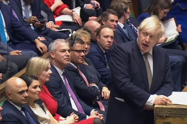 Prime Minister Boris Johnson speaking during the debate in the House of Commons, London, on the Queen's Speech. Photo: PA Wire