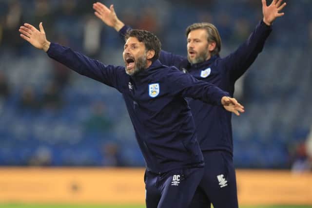 Huddersfield Town manager Danny Cowley (left) and brother Nicky. Picture : Mike Egerton/PA