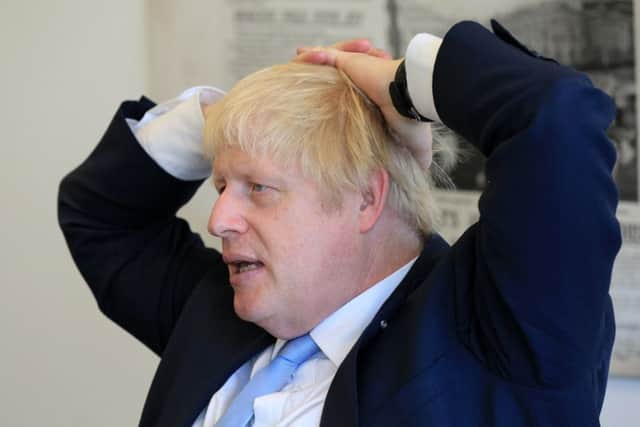 Boris Johnson during a visit to The Yorkshire Post's offices in September.