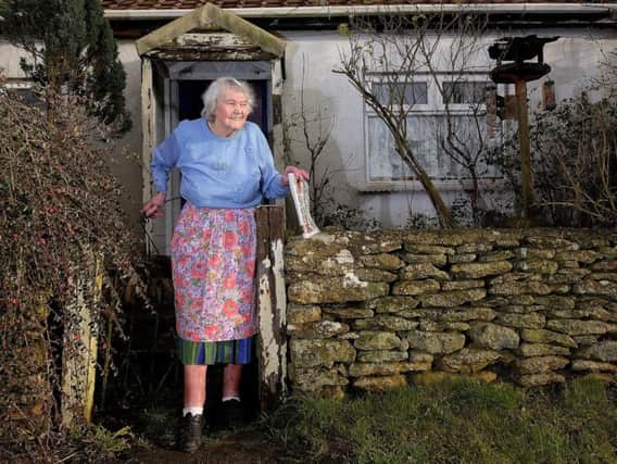 Mary Frank outside her bungalow in Sawdon. Picture by Richard Ponter.