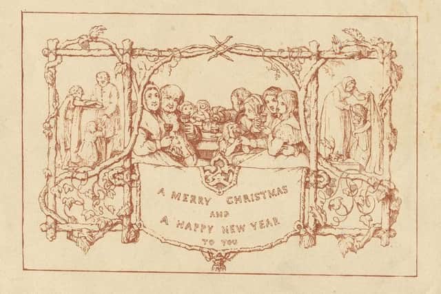 The first Christma cards were printed in 1843.