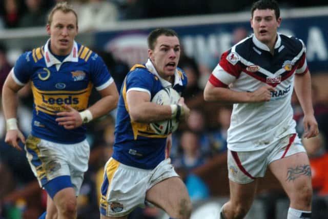 Luke Gale, playing for Leeds Rhinos against Wakefield on Boxing Day, 2008.